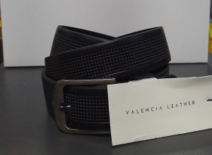CORREA VALENCIA ELEGANTE 33MM CUERO GRAVADO