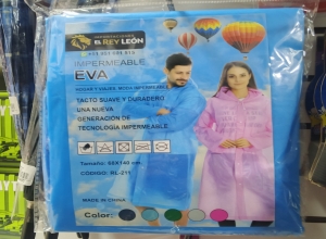 PONCHO DE LLUVIA GRUESO