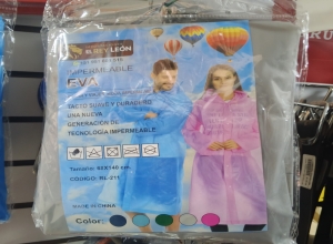 PONCHO DE LLUVIA GRUESO