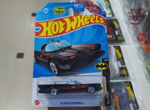 TV SERIES BATMOBILE NEGRO CON ROJO