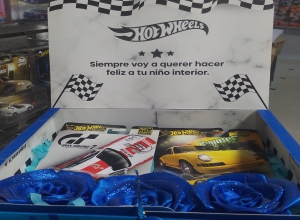 CAJA HOTWHEELS COLOR AZUL
