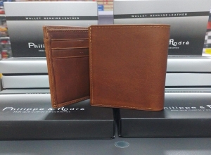 BILLETERA PHILIPPE ANDRE 3 CUERPOS PLACA