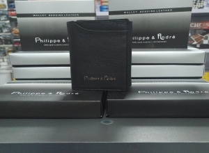 BILLETERA PHILIPPE ANDRE 3 CUERPOS PLACA