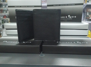 BILLETERA PHILIPPE ANDRE 3 CUERPOS PLACA