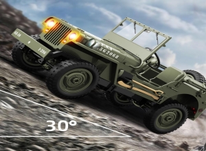 JEEP MILITARY VERDE 1:10 CONTROL REMOTO