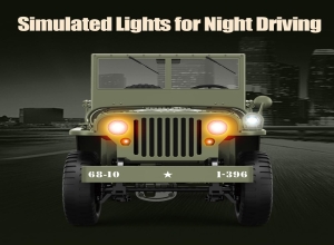 JEEP MILITARY VERDE 1:10 CONTROL REMOTO