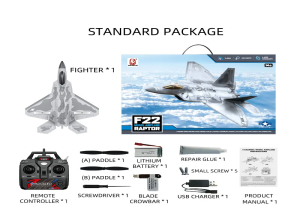 AVION F22 RAPTOR CONTROL REMOTO