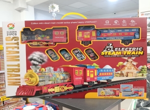 TREN CON RIEL LANZA HUMO